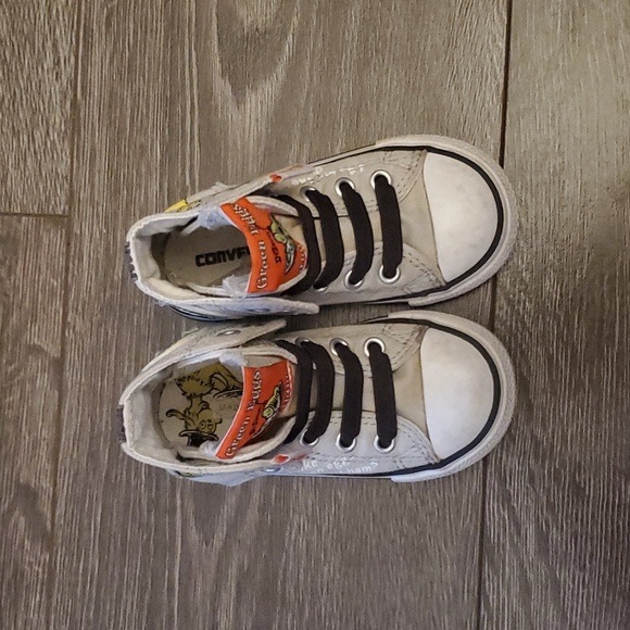 Converse X Dr.Seuss Toddler Kids Chuck Taylor - Green Eggs and Ham! Shoes 7 - Picture 2 of 16